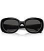 Color:Black - Image 5 - Women's HC8391U 53mm Oval Sunglasses