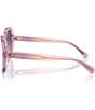 Color:Pink Gradient - Image 3 - Women's HC8395U 54mm Transparent Square Sunglasses