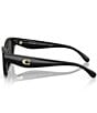 COACH Women's HC8434U 53mm Sunglasses, Color:Black - Image 3