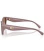 COACH Women's HC8434U 53mm Sunglasses, Color:Milky Putty - Image 3