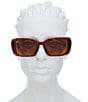 COACH Women's HC8435U 54mm Rectangle Sunglasses, Color:Caramel Tortoise - Image 6