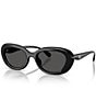 COACH Women's HC8448U 54mm Oval Sunglasses - Image 1