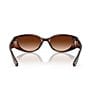 COACH Women's HC8462U 54mm Oval Sunglasses - Image 3