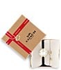 COACH Women's Iris Quartz Analog Leather Strap Watch Set - Image 4