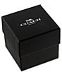 COACH Women's Mara Quartz Analog Canvas Strap Watch, Color:Chalk - Image 4