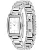 Color:Silver - Image 2 - Women's Mineral Crystal Reese Quartz Analog Stainless Steel Bracelet Watch