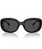 Color:Black - Image 2 - Women's Pillow Tabby 53mm Round Sunglasses