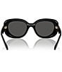 Color:Black - Image 4 - Women's Pillow Tabby 53mm Round Sunglasses