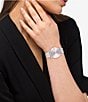Color:Silver - Image 4 - Women's Pink Dial 36mm Elliot Quartz Analog Stainless Steel Bracelet Watch