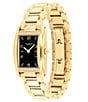 Color:Gold - Image 2 - Women's Reese Quartz Analog Gold Tone Stainless Steel Bracelet Watch
