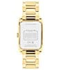Color:Gold - Image 3 - Women's Reese Quartz Analog Gold Tone White Dial Stainless Steel Bracelet Watch