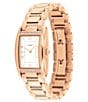 Color:Rose Gold - Image 2 - Women's Reese Quartz Analog Rose Gold Tone Stainless Steel Bracelet Watch