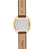 COACH Women's Sammy Quartz Analog Leather Strap Watch, Color:Saddle - Image 3