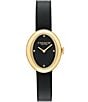 COACH Women's Sammy Quartz Analog Leather Strap Watch, Color:Black - Image 1