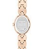 COACH Women's Sammy Quartz Analog Stainless Steel Bracelet Watch, Color:Rose Gold - Image 3