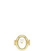 COACH Women's Sammy Quartz Analog Gold Tone Stainless Steel Ring Watch - Image 1