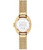 COACH Women's Sammy Quartz Analog Stainless Steel Mesh Bracelet Watch - Image 3