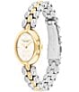 COACH Women's Sammy Quartz Analog Two Tone Stainless Steel Bracelet Watch, Color:Two Tone - Image 2