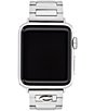 Color:Silver - Image 1 - Women's Silver 38/40/41mm Stainless Steel Bracelet for Apple Watch