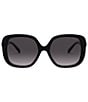 Color:Black - Image 2 - Women's Square 56mm Sunglasses