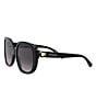 Color:Black - Image 3 - Women's Square 56mm Sunglasses