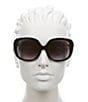 Color:Black - Image 4 - Women's Square 56mm Sunglasses