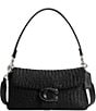 COACH Woven Soft Tabby Shoulder Bag, Color:Black - Image 1