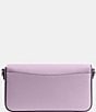 Color:Soft Purple - Image 2 - Wyn Crossgrain Leather Silver Hardware Crossbody Bag