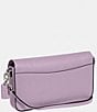 Color:Soft Purple - Image 4 - Wyn Crossgrain Leather Silver Hardware Crossbody Bag