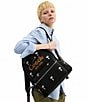 COACH x Peanuts Cargo Backpack with Snoopy Print, Color:Black Multi - Image 6