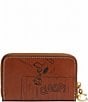 COACH x Peanuts Small Zip Around Card Case with Newspaper Print, Color:Hazelnut - Image 2