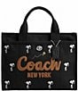 COACH x Peanuts Snoopy Cargo Tote Bag, Color:Black Multi - Image 1