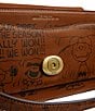 COACH x Peanuts Tabby Shoulder 26 with Newspaper Print, Color:Hazelnut/Multi - Image 4