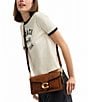 COACH x Peanuts Tabby Shoulder 26 with Newspaper Print, Color:Hazelnut/Multi - Image 5