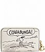COACH x Peanuts Zip Around Card Case, Color:Chalk - Image 2