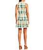 Color:Shady Pine Plaid - Image 2 - Collared Button Front Plaid Dress