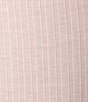 Color:Rose Quartz - Image 5 - Square Neck Long Sleeve Ribbed Bodysuit