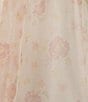 Color:Peach Whip - Image 3 - Sweetheart Printed Organza Puff Dress