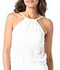 Coco Contour Plisse Textured Crochet High Neck Tankini - Image 4