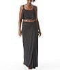Color:Black - Image 1 - Oasis Solid Convertible Twist Tie Sarong Cover-Up