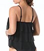 Coco Reef Classic Solid Lotus Ruffle Underwire Bra Size Tankini Swim Top & Solids High Waisted Rollover Bikini Swim Bottom - Image 4