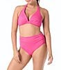 Coco Reef Classic Solids High Waisted Rollover Bikini Swim Bottom - Image 3