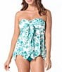 Coco Reef Dreamscape Goddess Bra Size Flyaway Scarf Hem Tankini Swim Top - Image 3