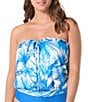 Coco Reef Palm Tree Paradise Underwire Blouson Bandini Swim Top - Image 1