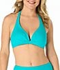 Coco Reef Solid Assure Halter Bra Size Underwire Swim Top & Classic Solids Mesh Layered Swim Skort - Image 3