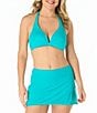 Coco Reef Solid Assure Halter Bra Size Underwire Swim Top & Classic Solids Mesh Layered Swim Skort - Image 1