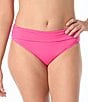 Coco Reef Solid Assure Halter Bra Size Underwire Tankini Swim Top & Solids High Waisted Rollover Bikini Swim Bottom - Image 5