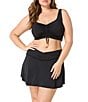 Coco Reef Solid Elevate Shirred Underwire Bra Size Swim Top - Image 6