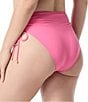 Coco Reef Solid Impulse High Waist Shirred Swim Bottom, Color:Plumeria - Image 2