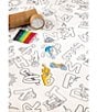 Color:Alphabet - Image 1 - Coloring Washable Tablecloth & 12 Markers Set - Alphabet Print
